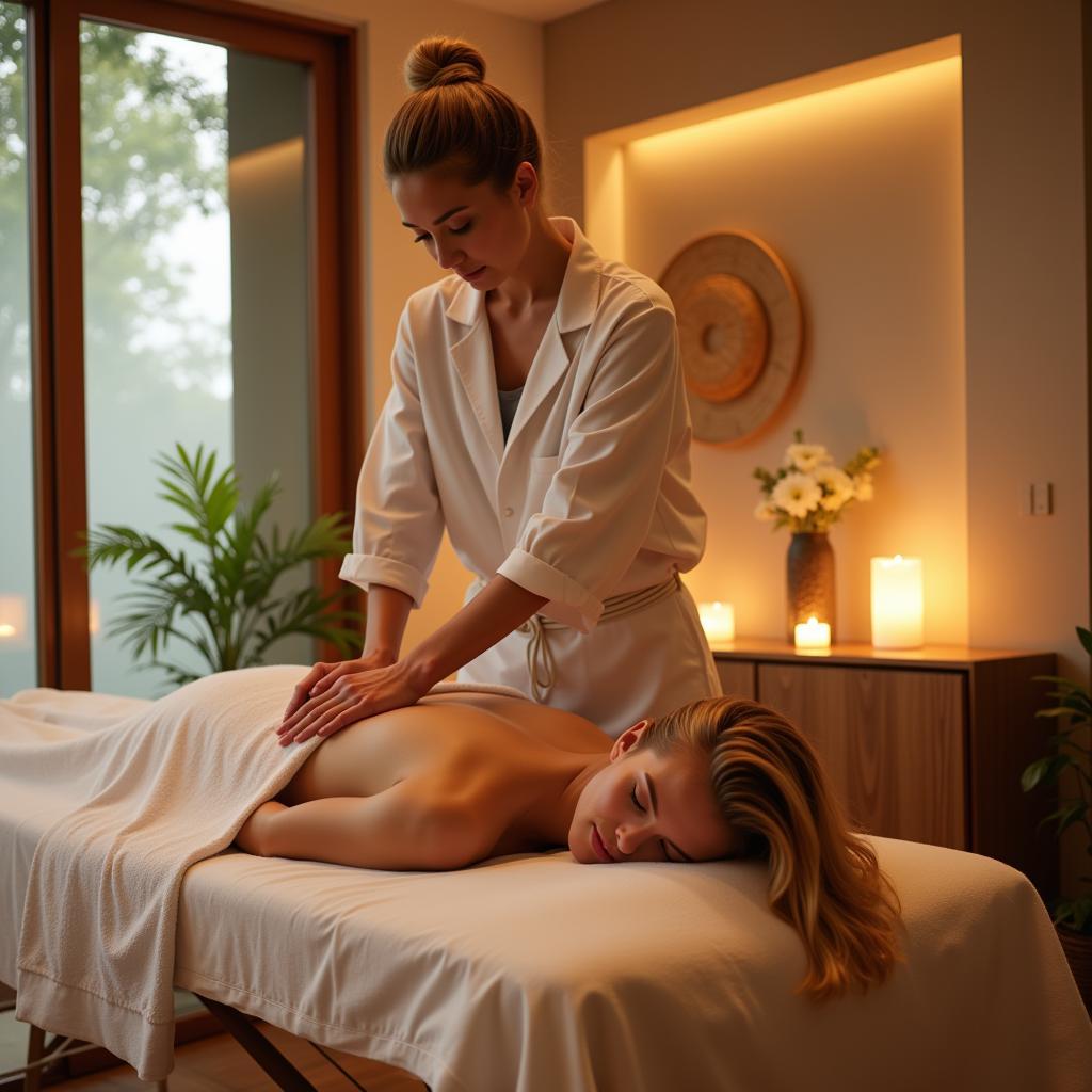 Relaxing massage therapy at an Apeldoorn spa