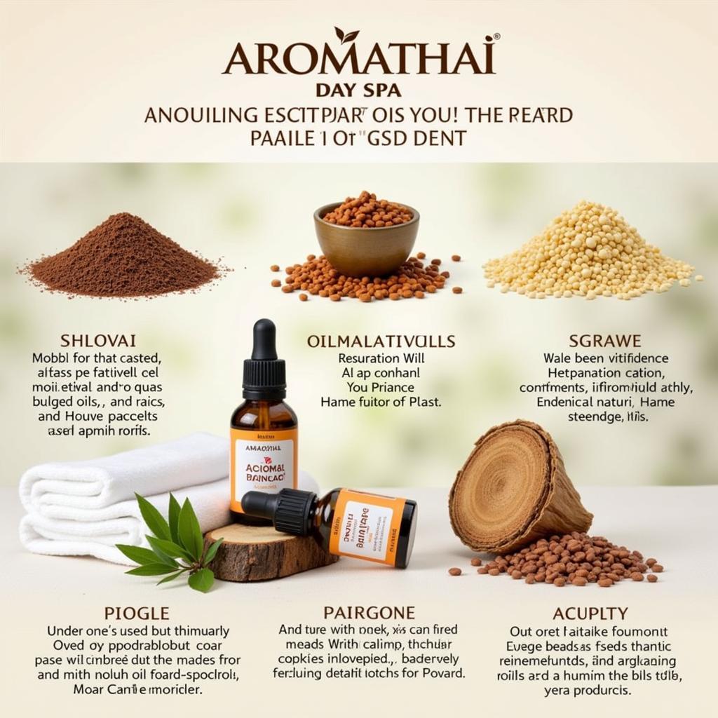 Aromatic Oils Used in Treatments at Aromathai Day Spa Kolkata