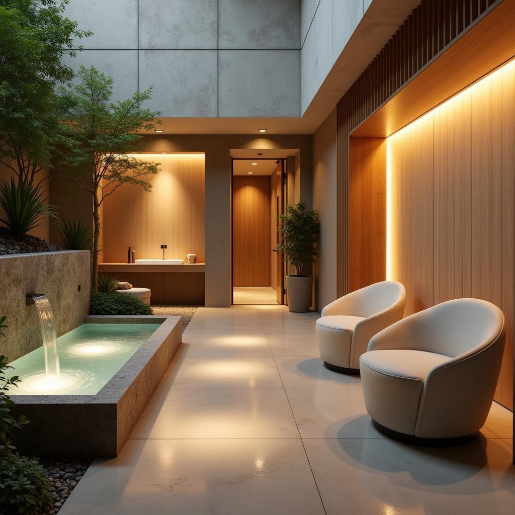 Relaxing atmosphere of a modern asa dental spa