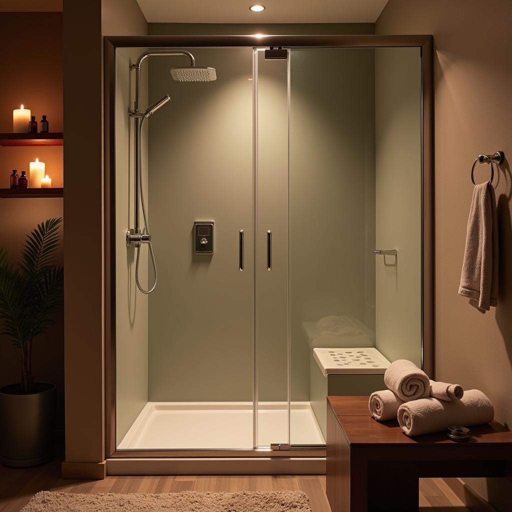 Asian Spa Bathroom Soothing Features