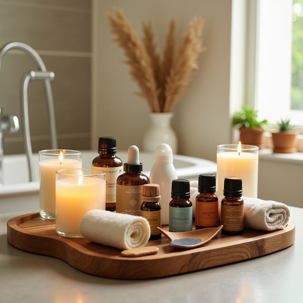 Essential Oils and Candles for an At-Home Spa Experience