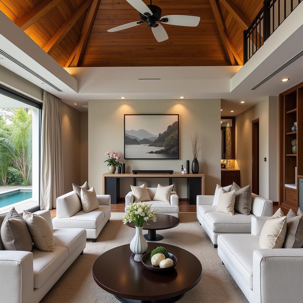 Luxury interior of a villa at Atrium Prestige Thalasso Spa Resort & Villas