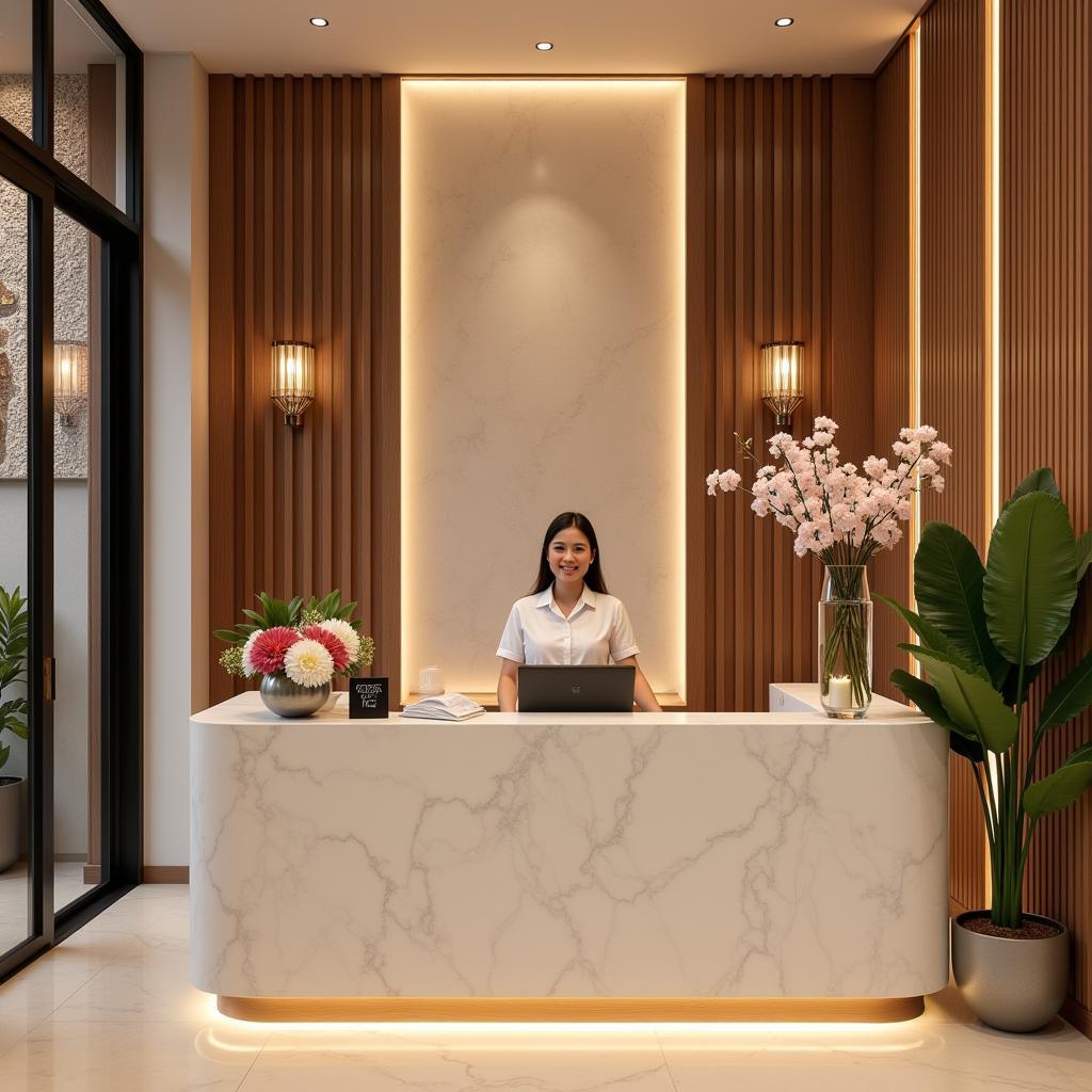 Welcoming Reception Area at Aura Thai Spa GK 1