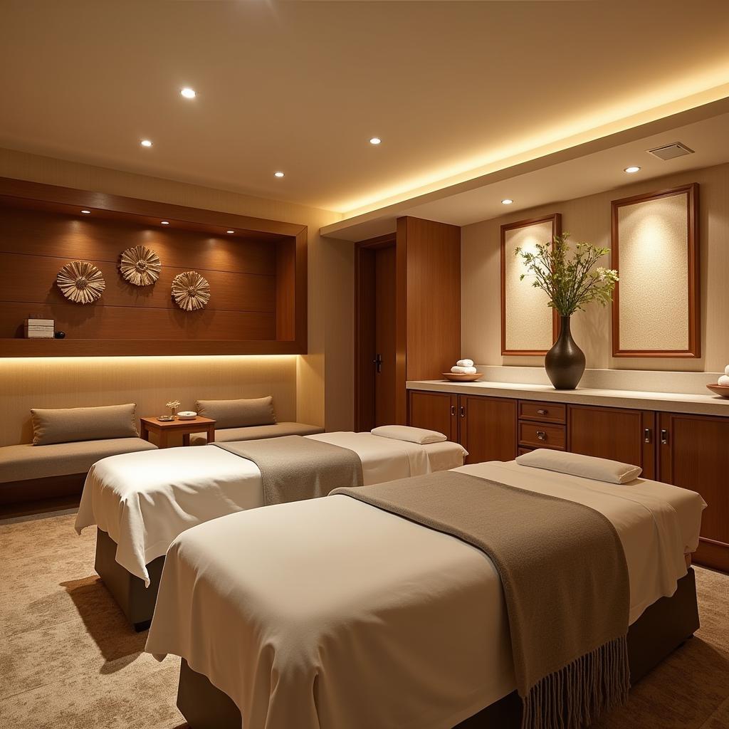 Relaxation area at Aura Thai Spa Gurgaon after treatment