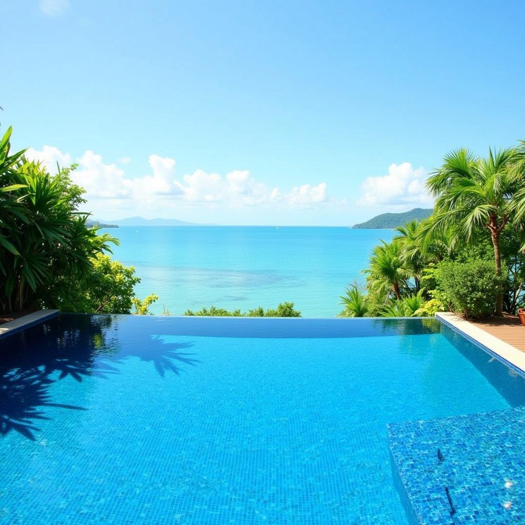 Infinity Pool with Ocean View at Avista Hideaway