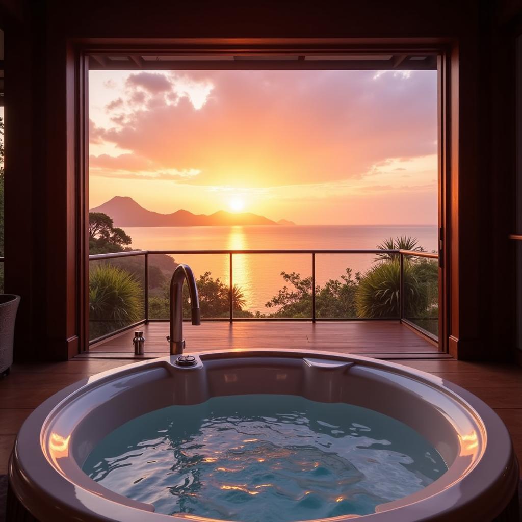 Sunset View from Avista Hideaway Jacuzzi Suite