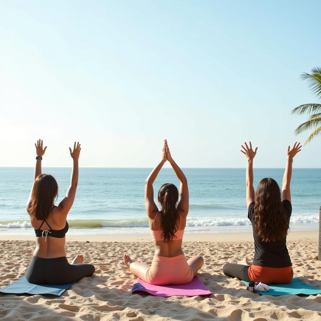 Yoga Session at Ayurlaya Beach Retreat and Spa