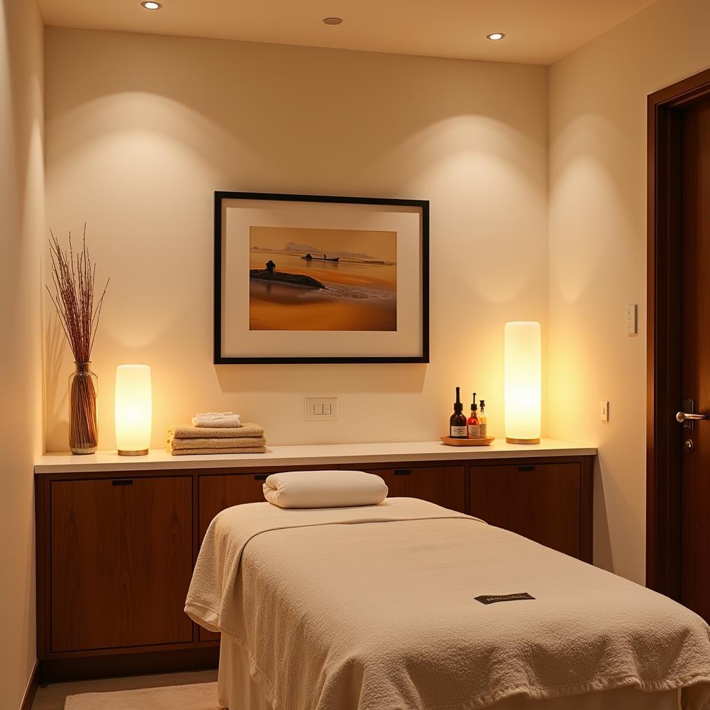 Relaxing Treatment Room at a b resort & spa