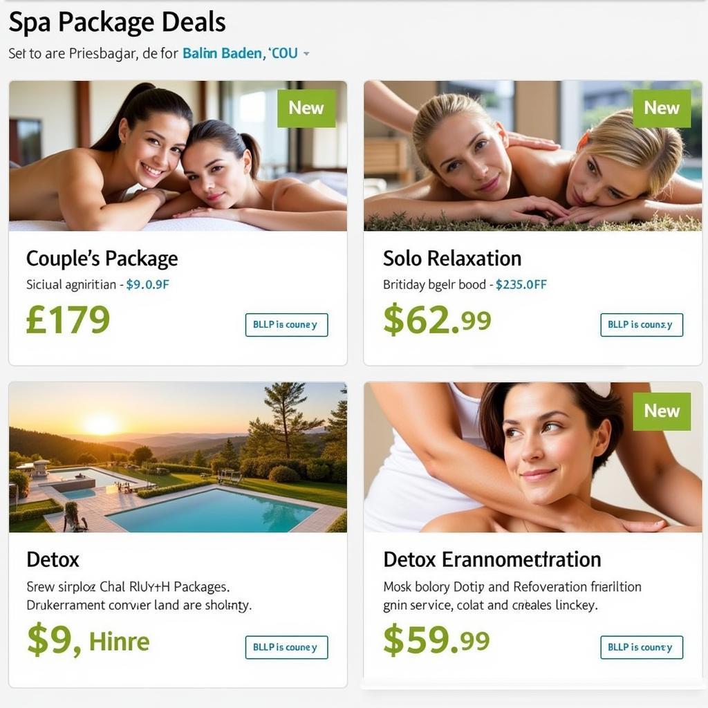 Baden Baden Spa Package Deals and Offers