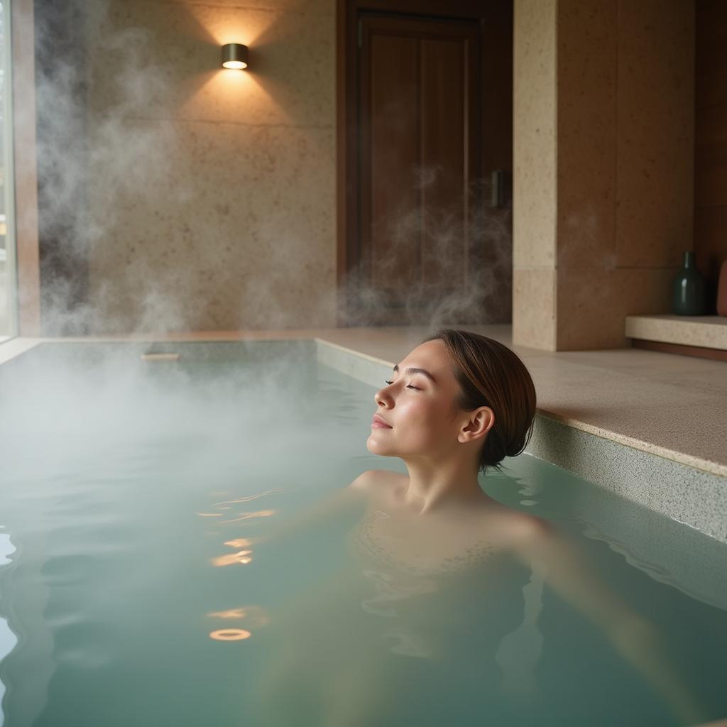 Relaxing in a Thermal Bath at a Baden Spa