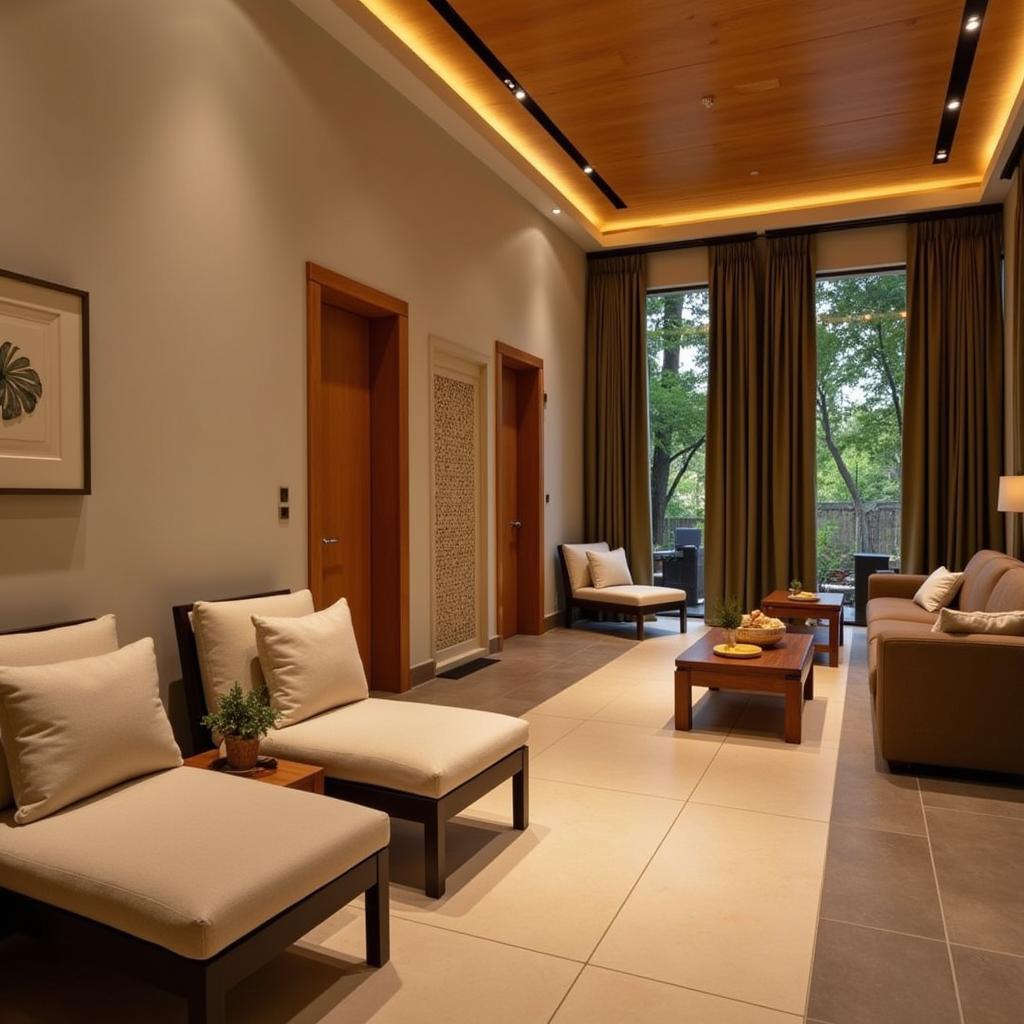 Bakwena Spa Relaxation Area with Comfortable Seating and Calming Decor