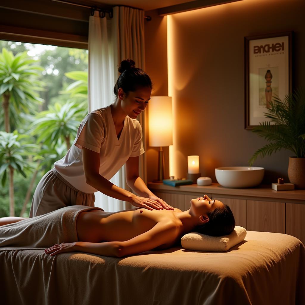 Balinese massage treatment in a serene spa setting