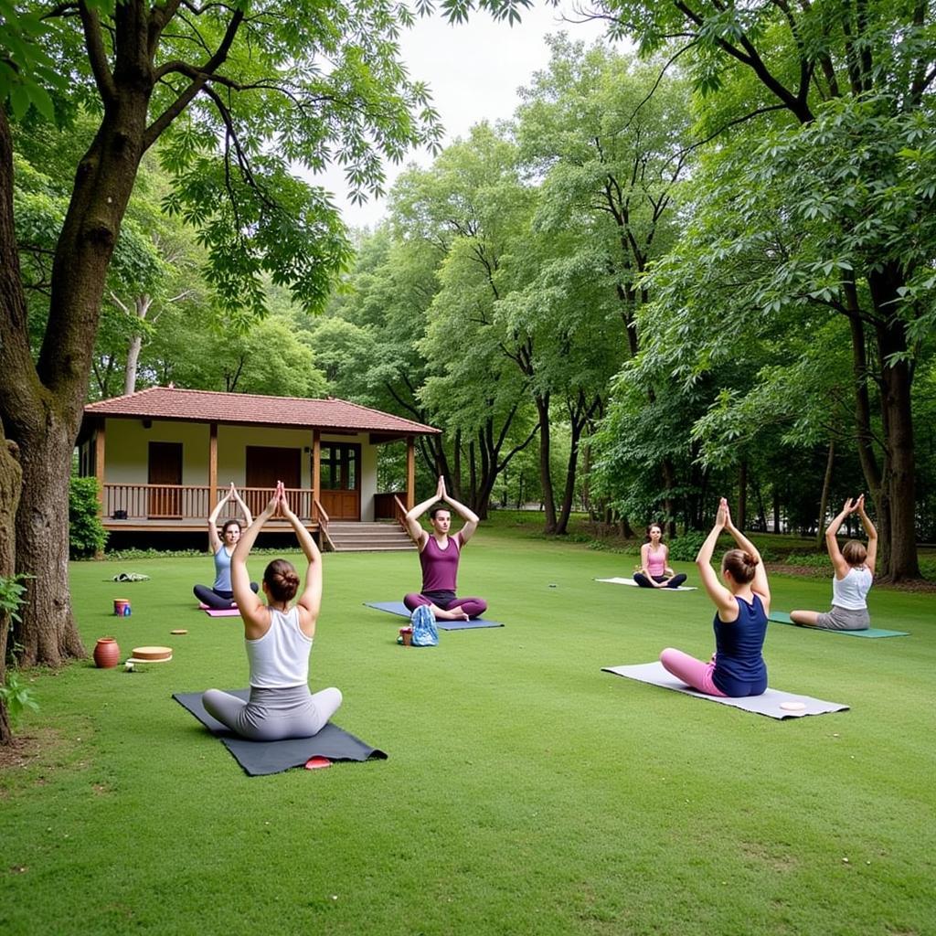 Yoga and Meditation at Balkatmane Heritage Spa Resort