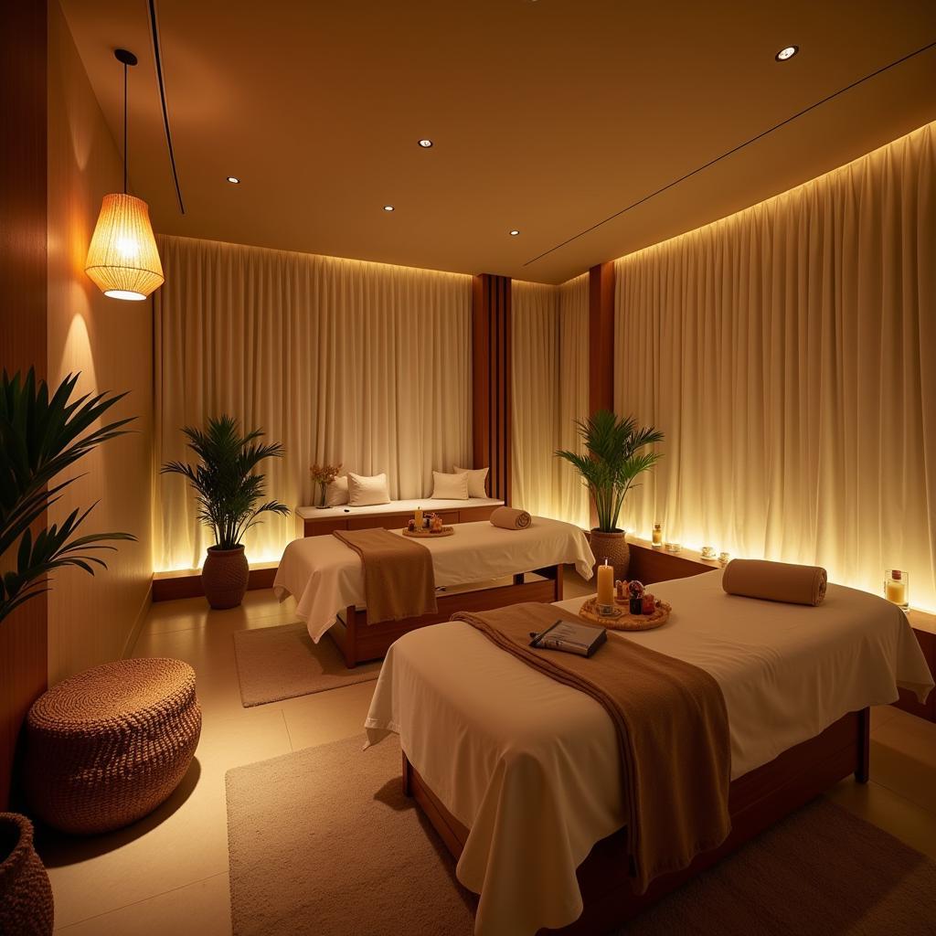 Serene Treatment Room in a Bangalore Hotel Spa