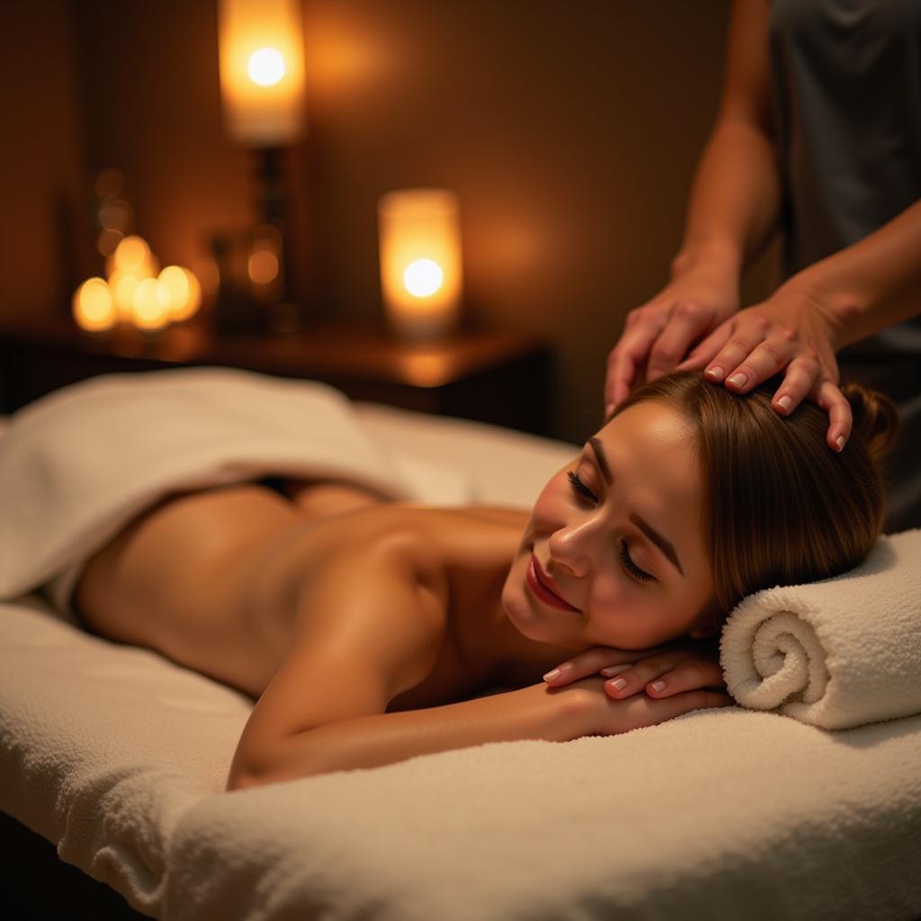 Relaxing Bath Spa Massage Therapy