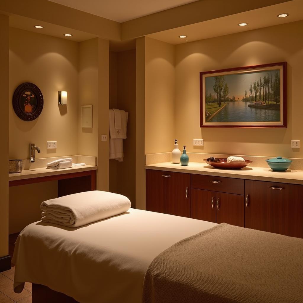 Serene Ambiance of a Bellagio Spa Treatment Room