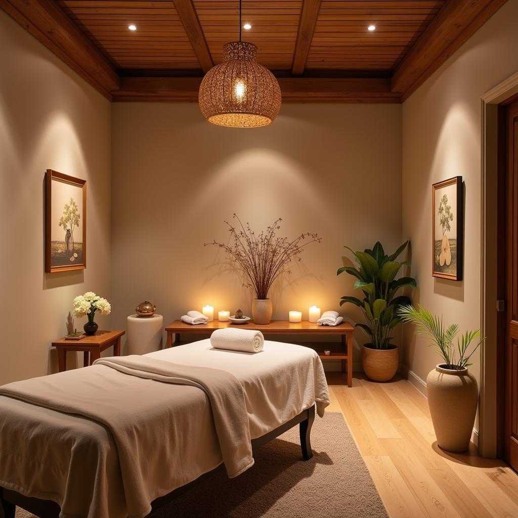 Luxurious treatment room at Bodhi Thai Spa