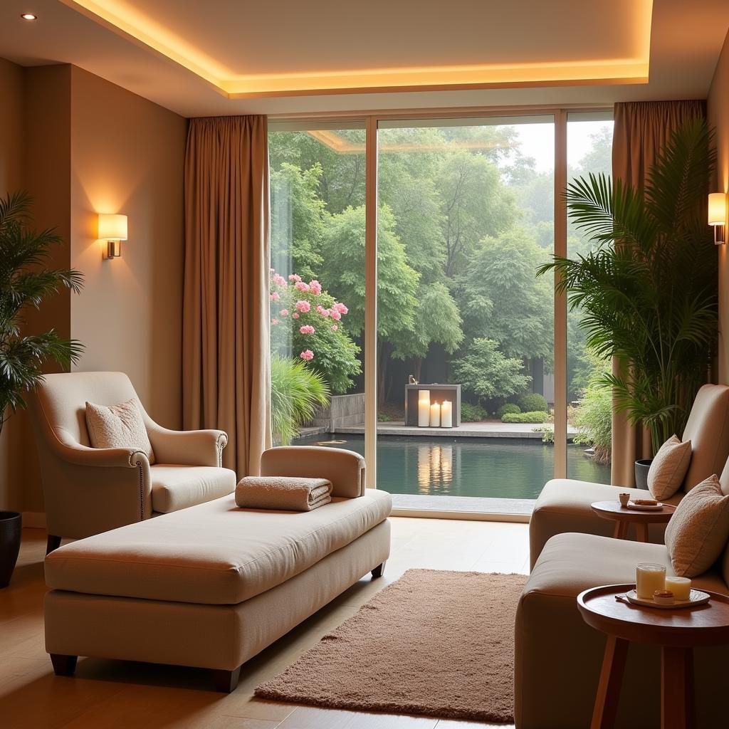 Tranquil Relaxation Area at a Borås Spa