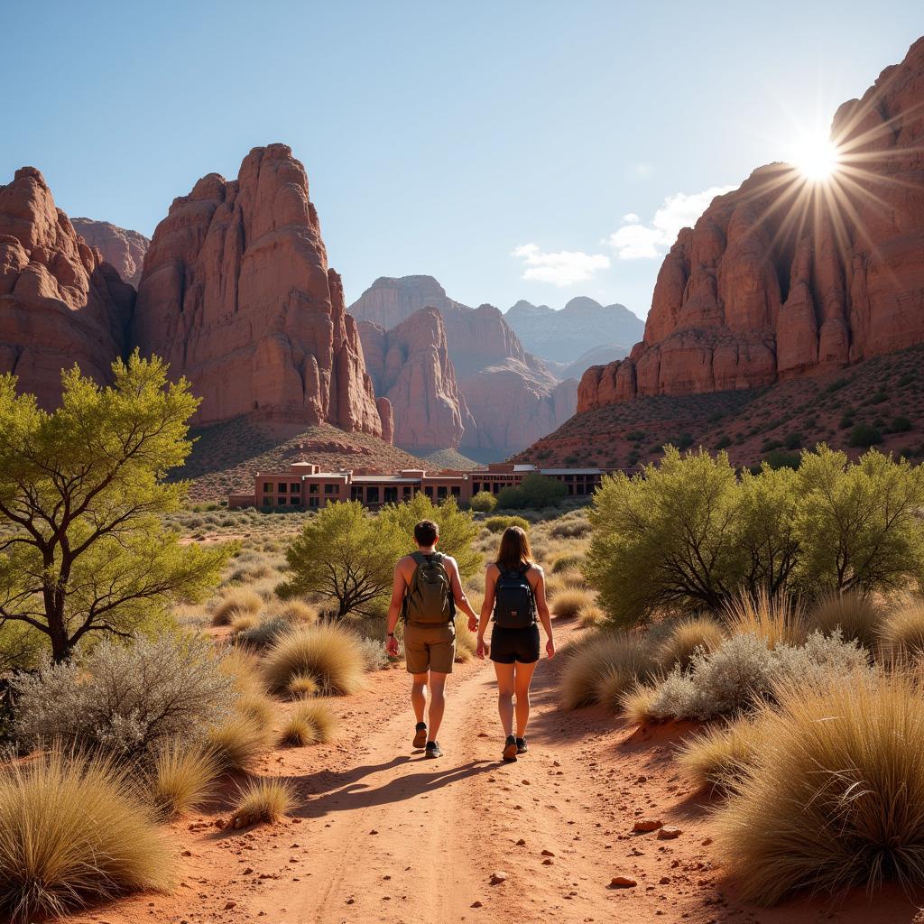 Hiking amidst the rock formations at Boulders Resort and Spa