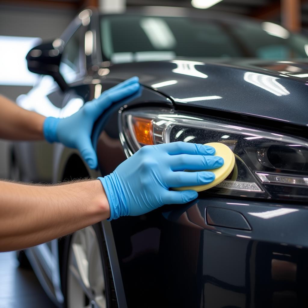 Applying Ceramic Coating to a Car