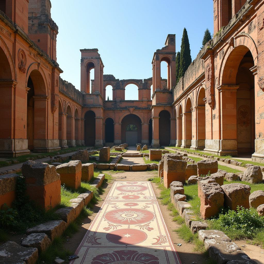 Ancient Roman Architecture of Caracalla Baths