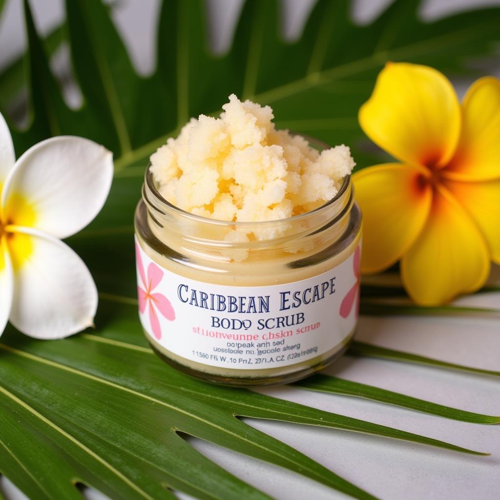 Exfoliating with Avon Planet Spa Caribbean Escape Body Scrub