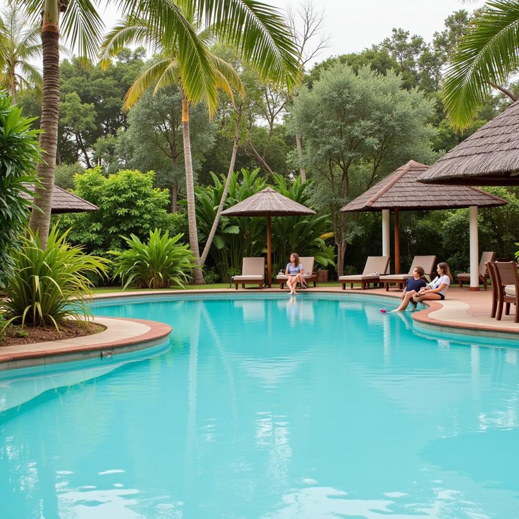 Poolside Relaxation at The Chariot Resort & Spa Puri