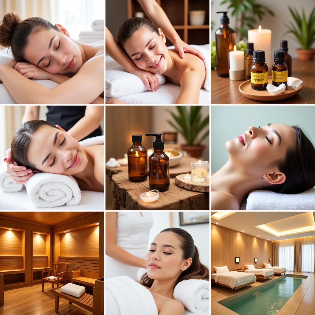 Various spa treatments and amenities