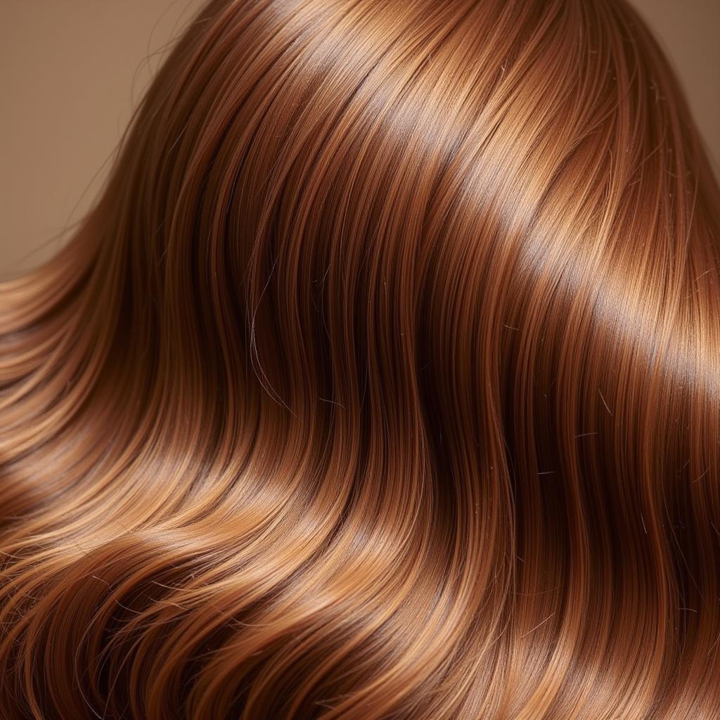 Close-up of Healthy, Shiny Hair