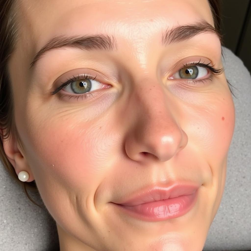 Close-up of Smooth, Radiant Skin After Coco Mango Treatment