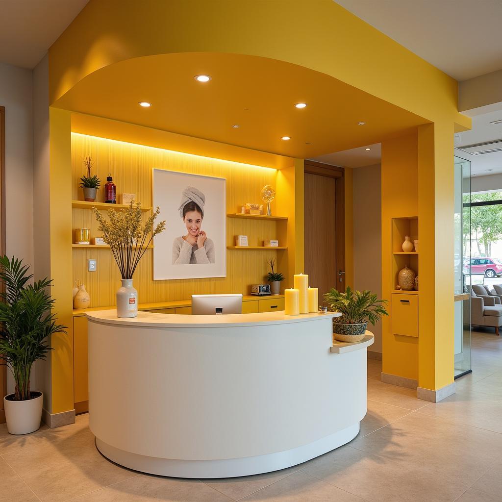 Modern Commercial Spa Reception Area with Citronelle Accents