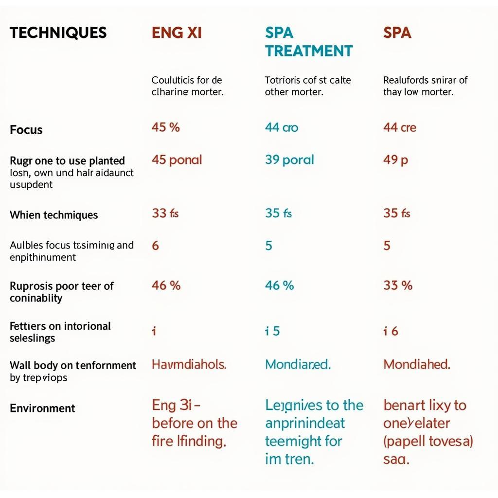 Comparing Eng Xi and Spa Treatments