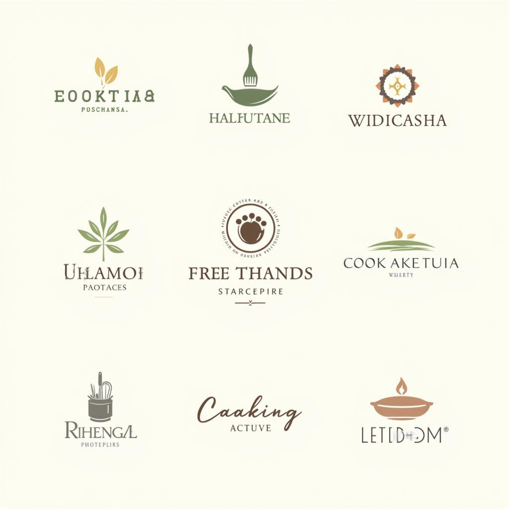 Cooking and Spa Logo Design Inspiration for Activity Centers