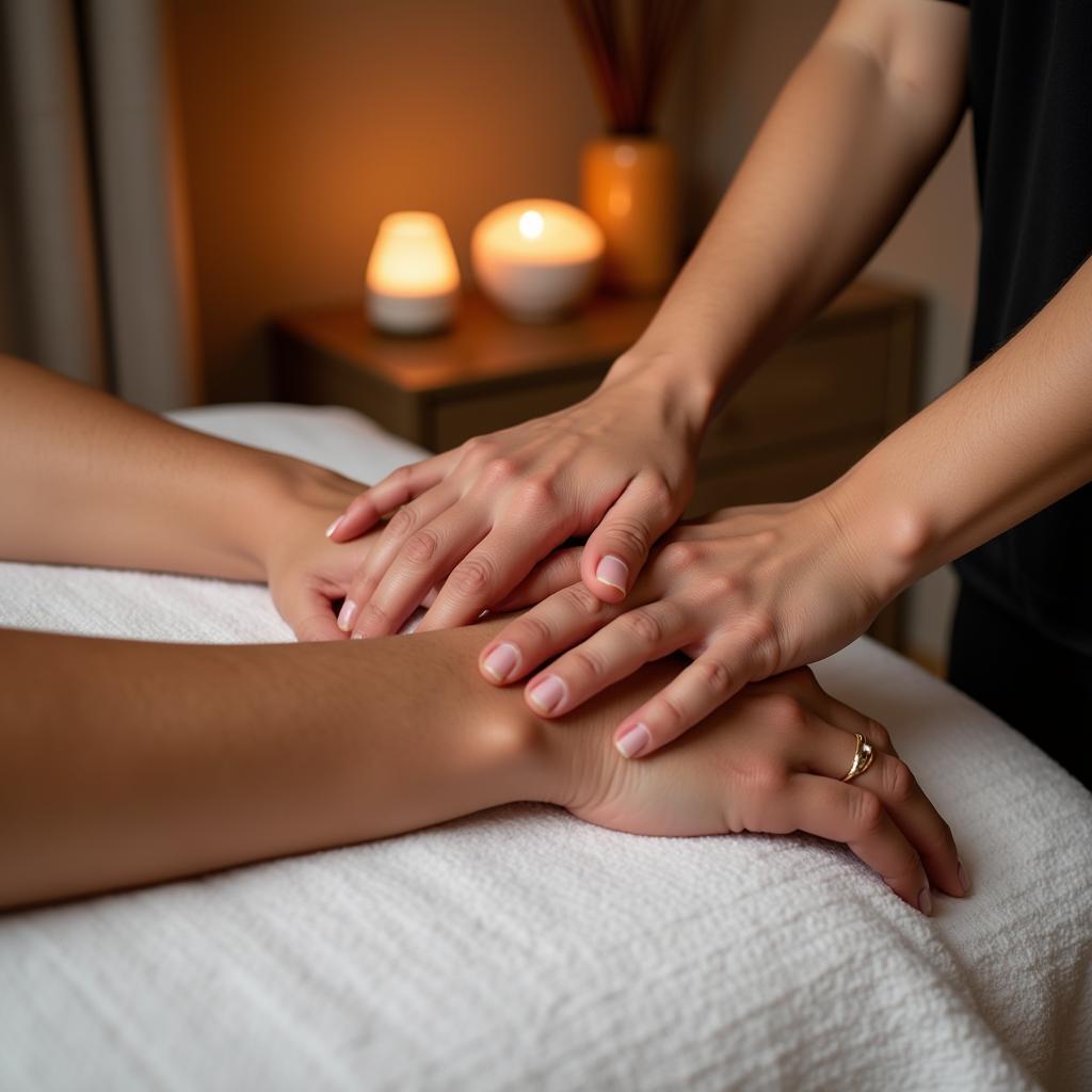 Couple Enjoying a Relaxing Spa Massage in Kolkata