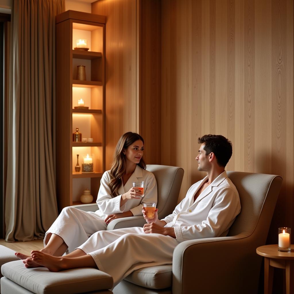 Couple Relaxing in Nusa Dua Spa Room