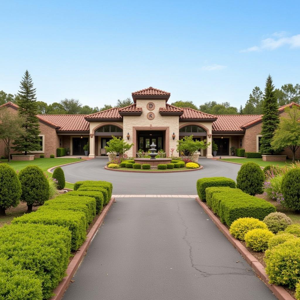 Luxurious entrance to the D Polo Club and Spa Resort