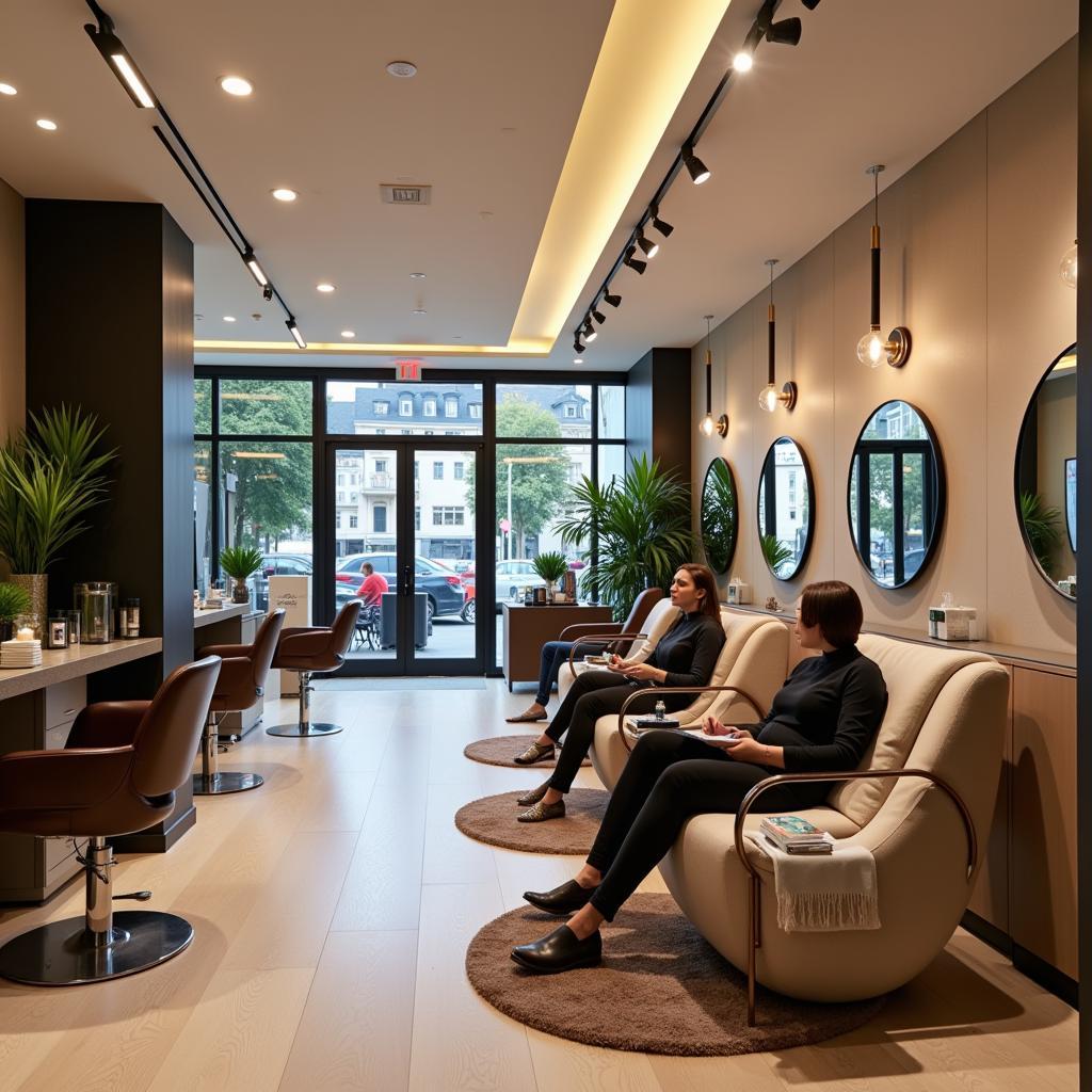 Modern and Elegant Dessange Salon Interior