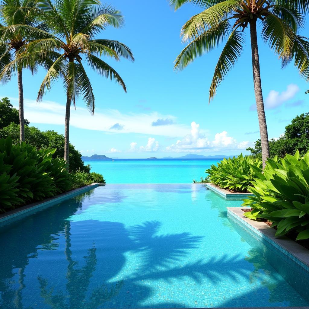 Diamond Cliff Resort and Spa Phuket Infinity Pool Overlooking the Andaman Sea