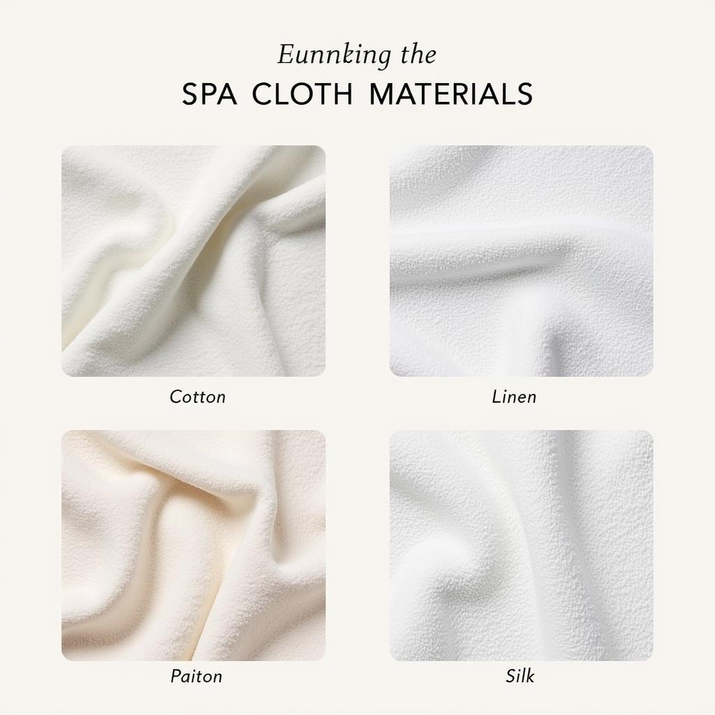 Variety of Spa Cloth Materials