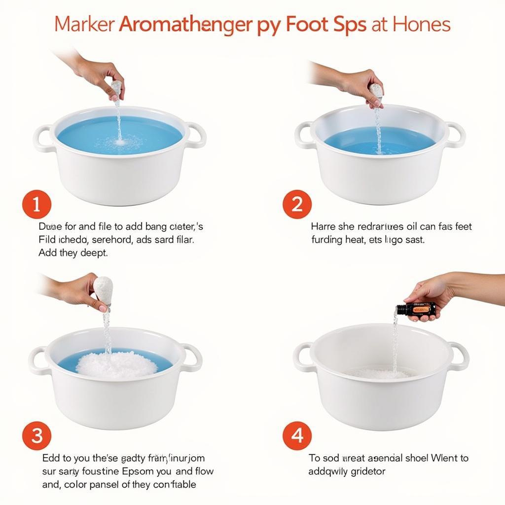 DIY Aromatherapy Foot Spa Steps