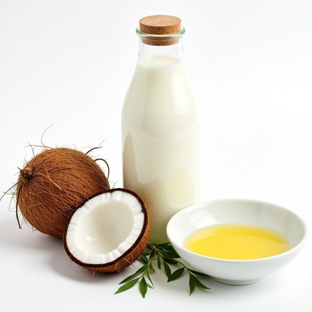 DIY Coconut Hair Spa Ingredients