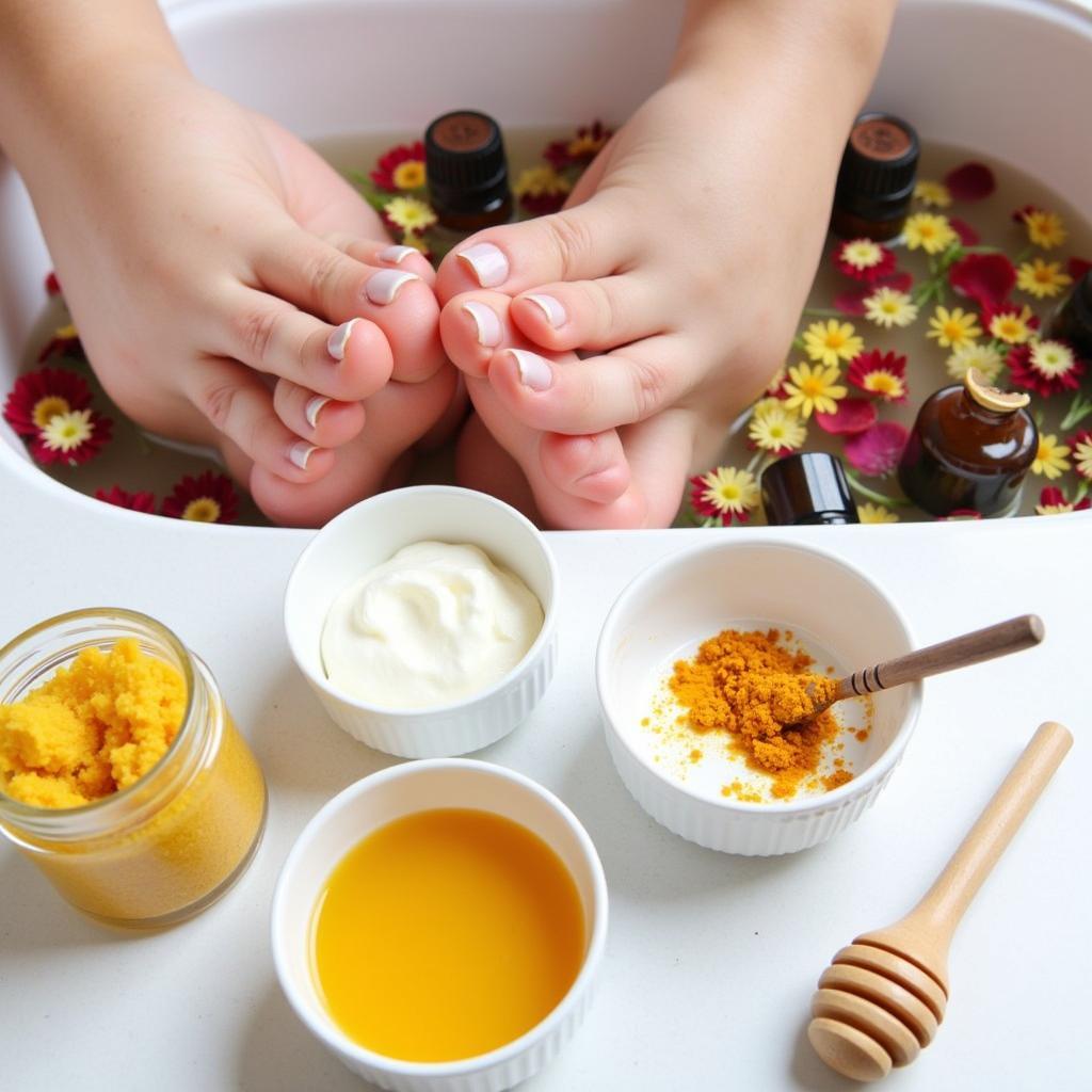 DIY spa treatments at home in Pune: facial masks, foot soaks, scrubs.