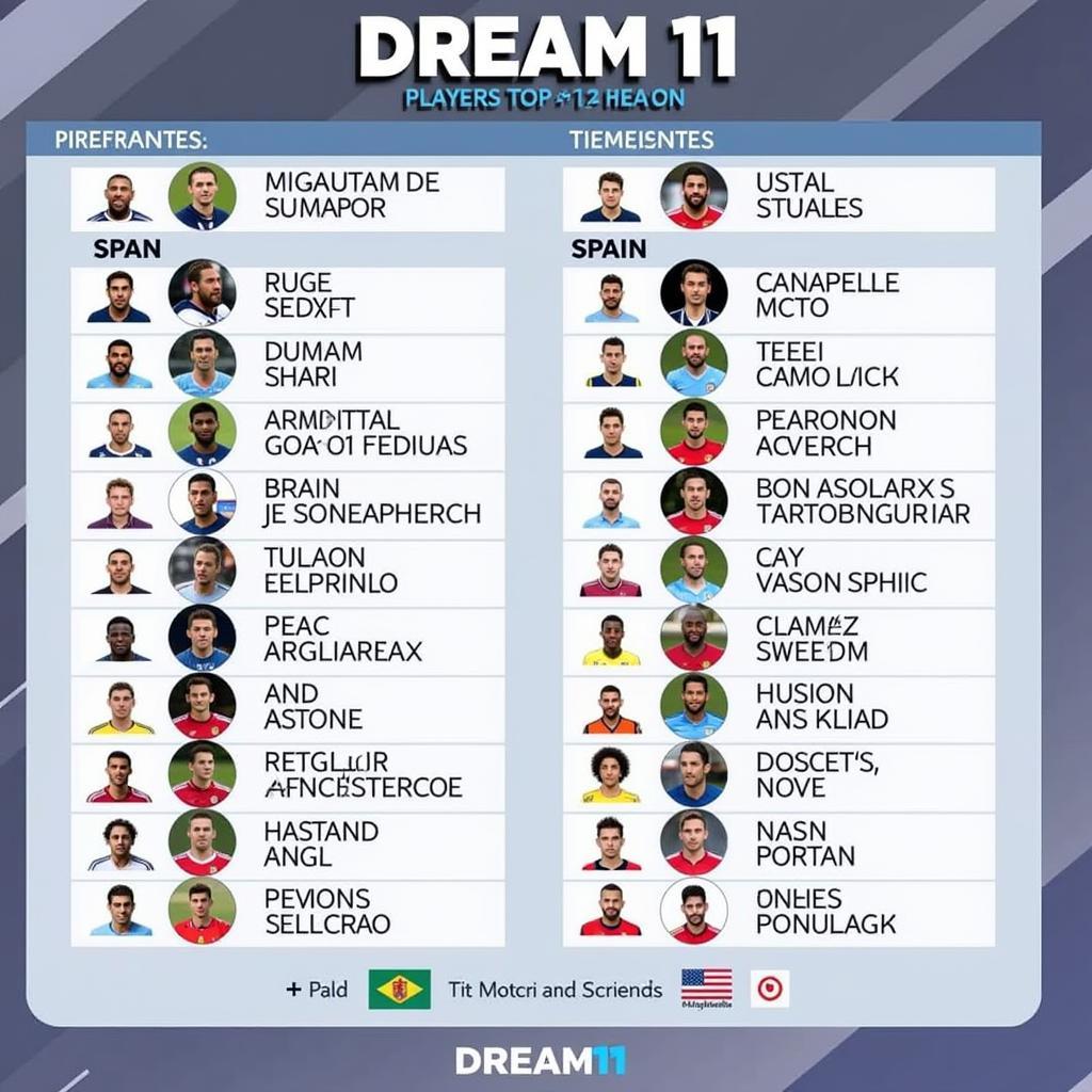 Dream11 Key Players Argentina vs Spain