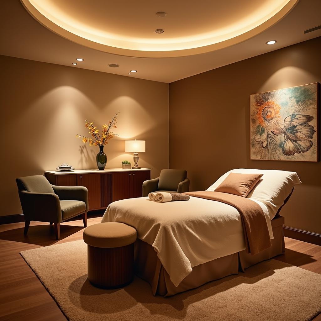 Serene Spa Relaxation Area