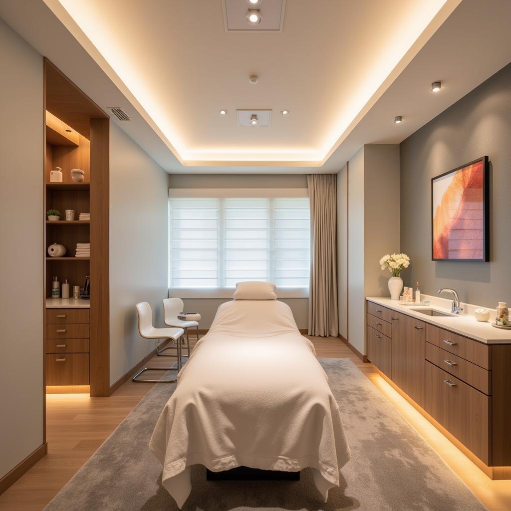 Relaxing Euticals Spa Treatment Room