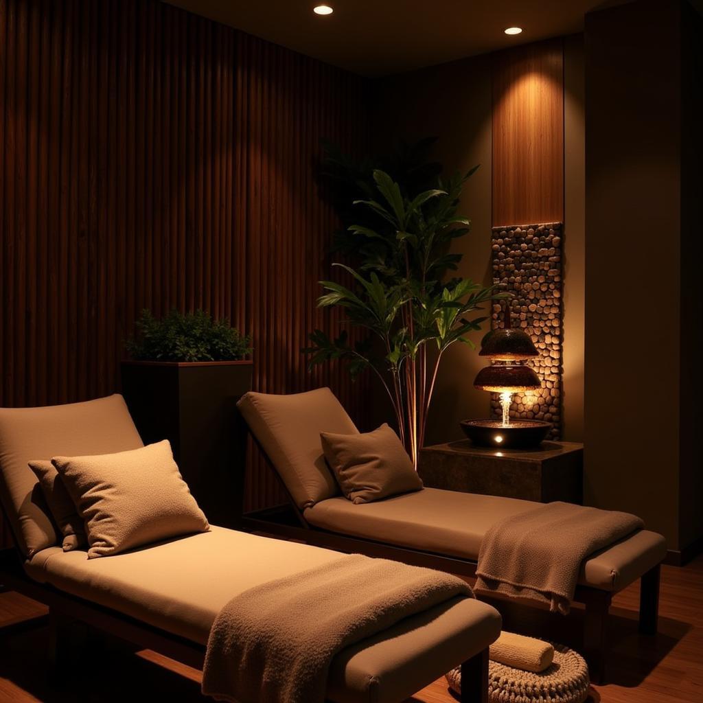 Relaxation Room at a Four Fountain Spa in Bangalore