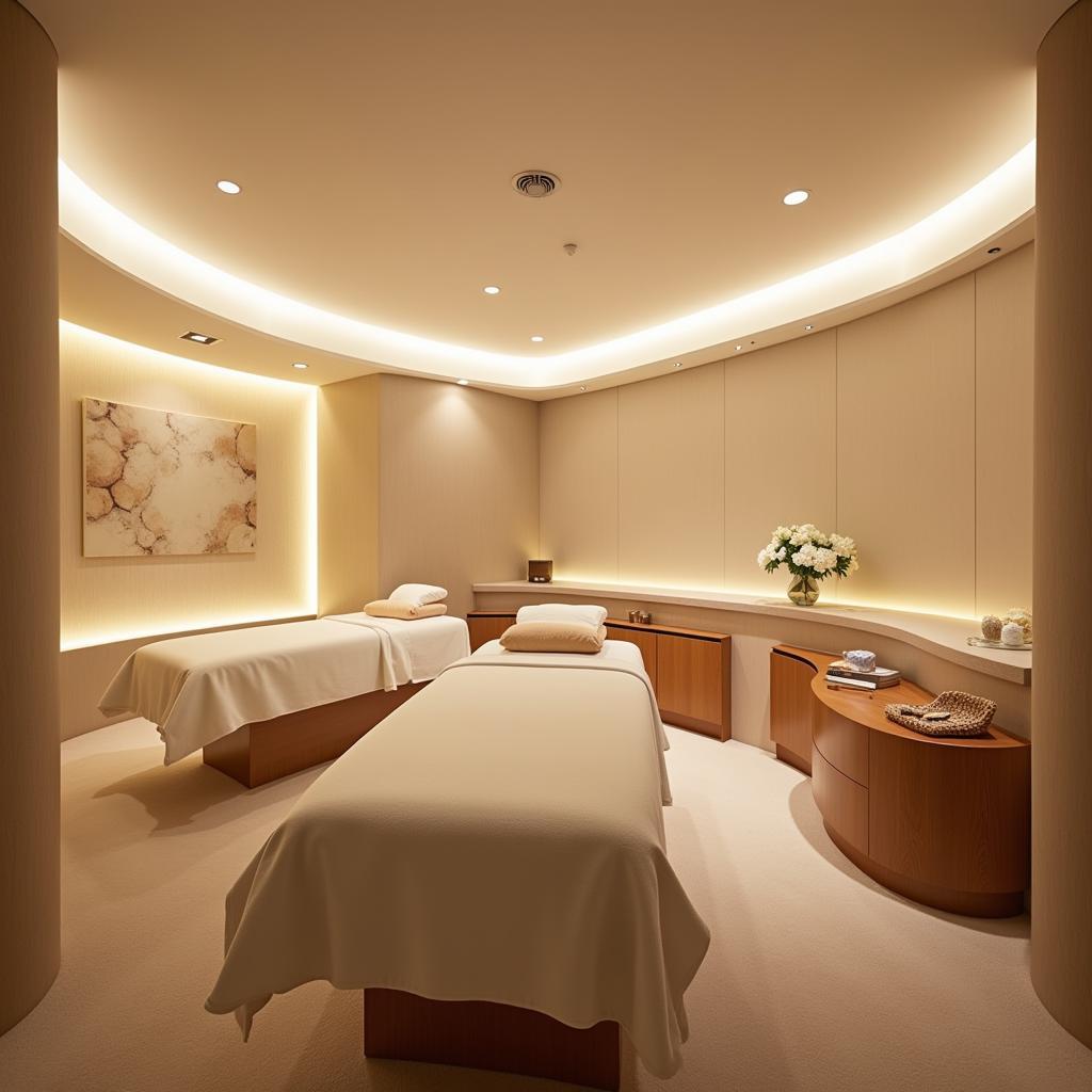 Relaxing Full Service Spa Treatment Room