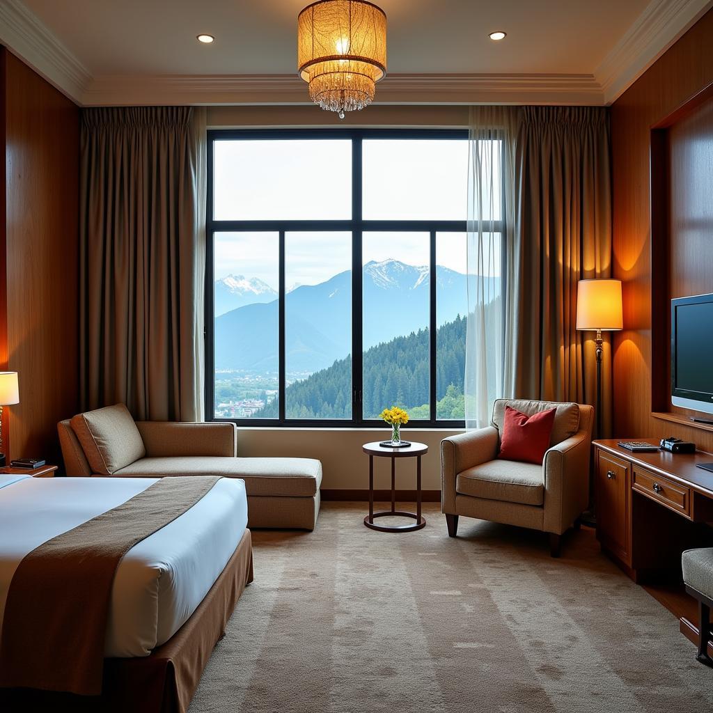 Himalayan View Room at Golden Palm Resort and Spa Mussoorie