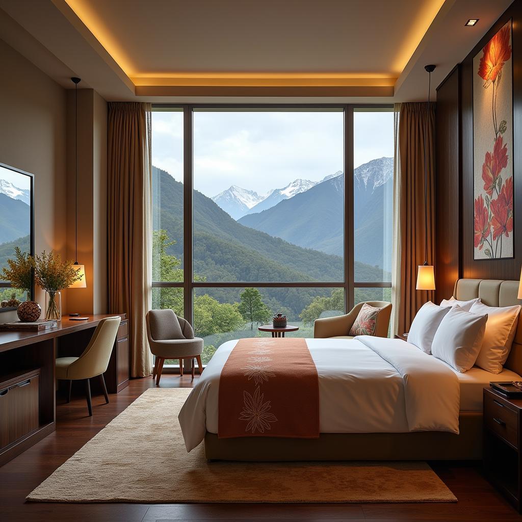 Golden Palms Hotel Room with Himalayan View