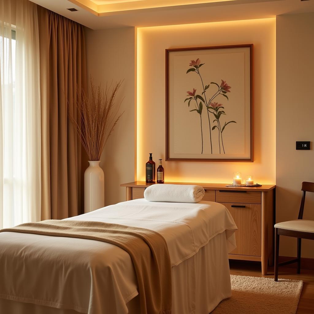 Serene Treatment Room in a Grand Palace Resort and Spa